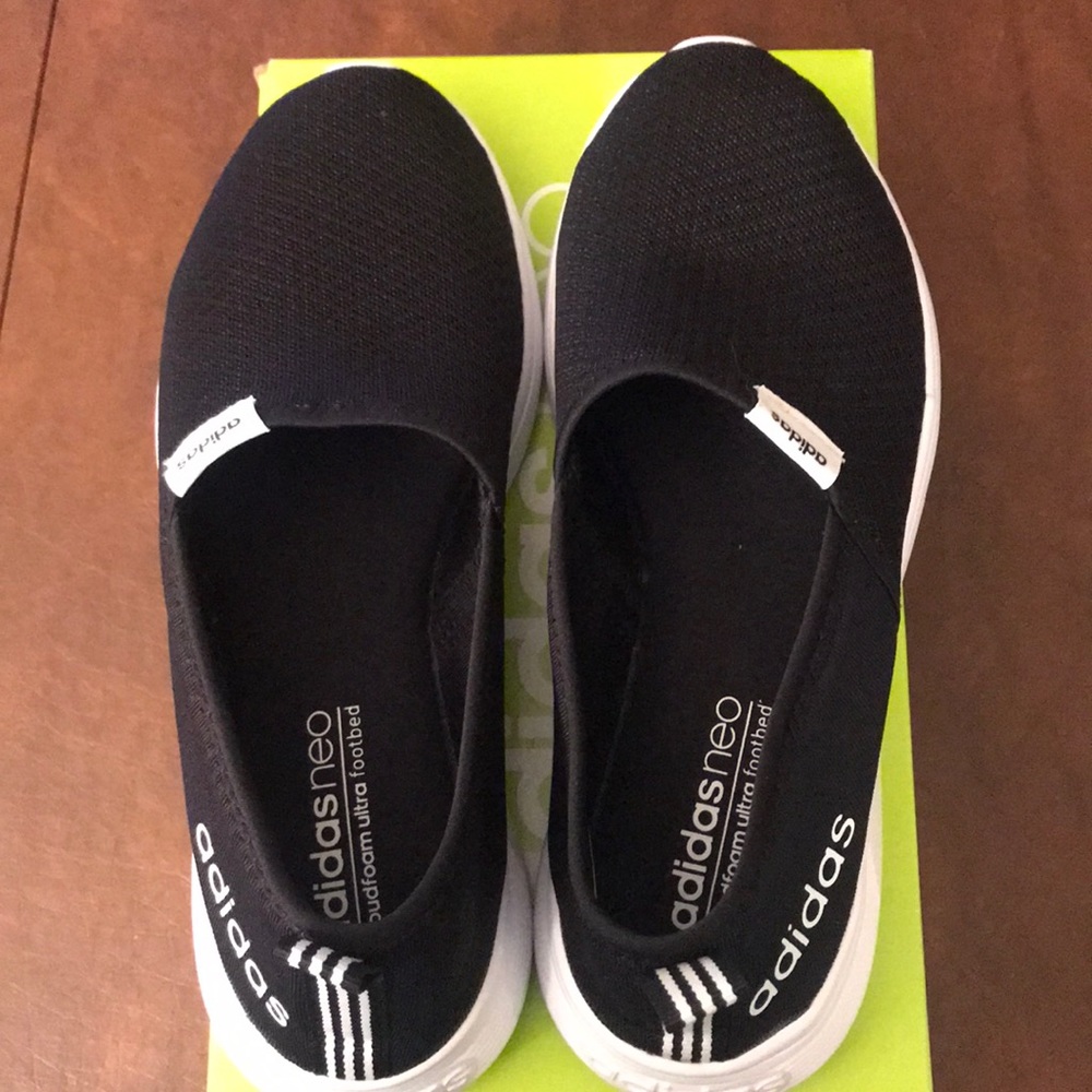 Adidas neo black and white